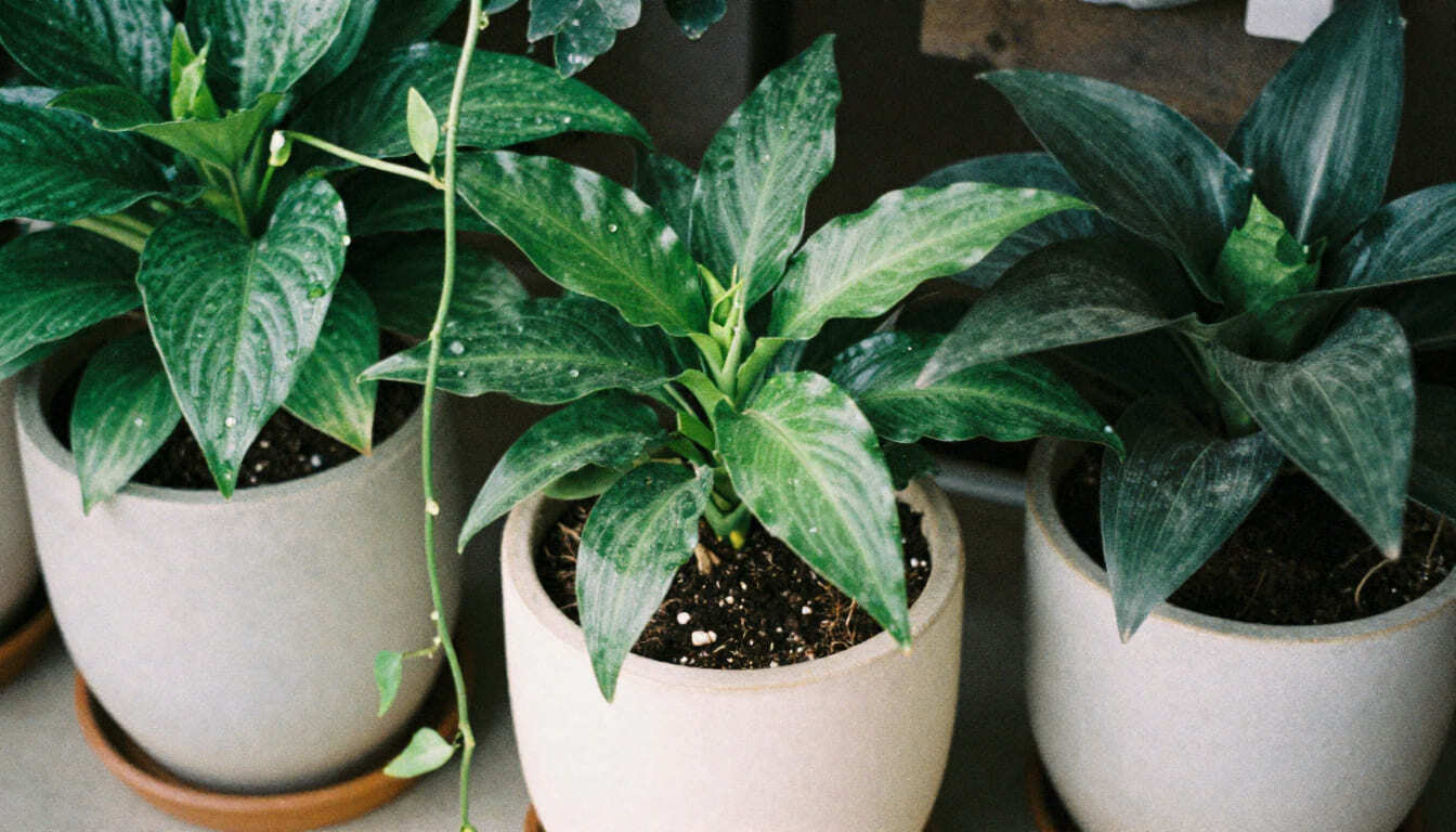 Air-purifying plants collection