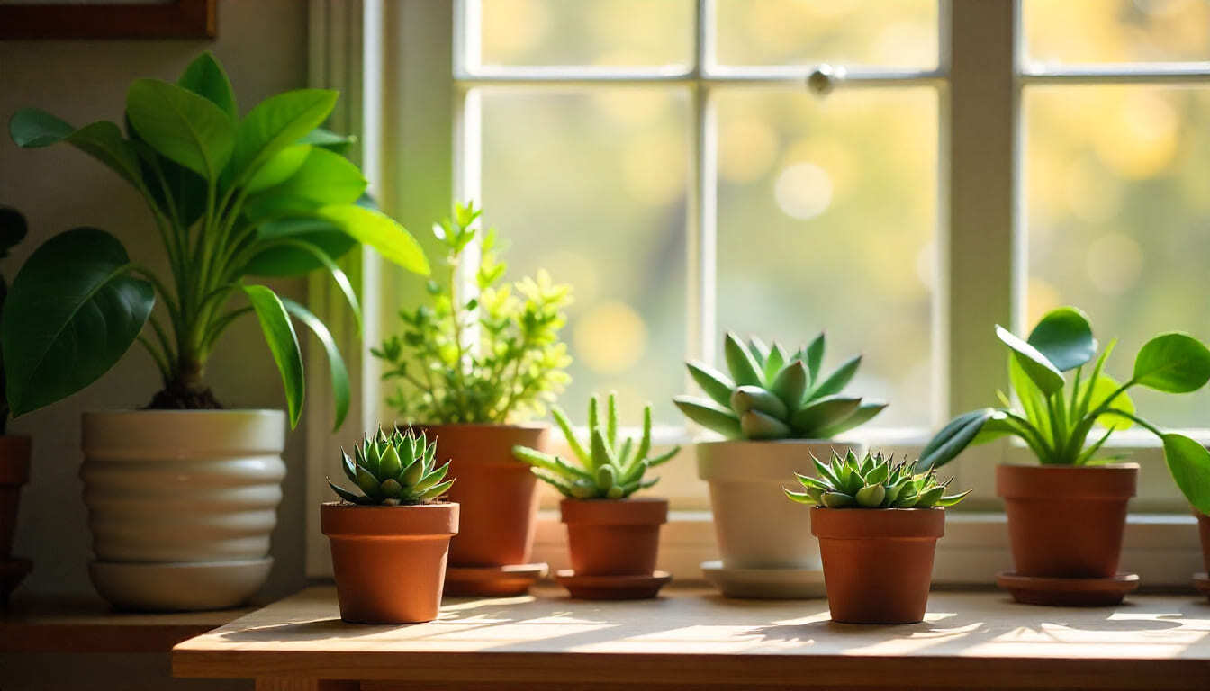 Medium indoor plants collection