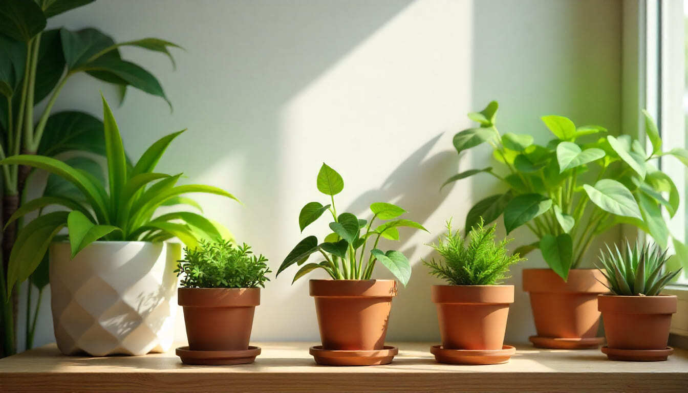 Small indoor plants collection