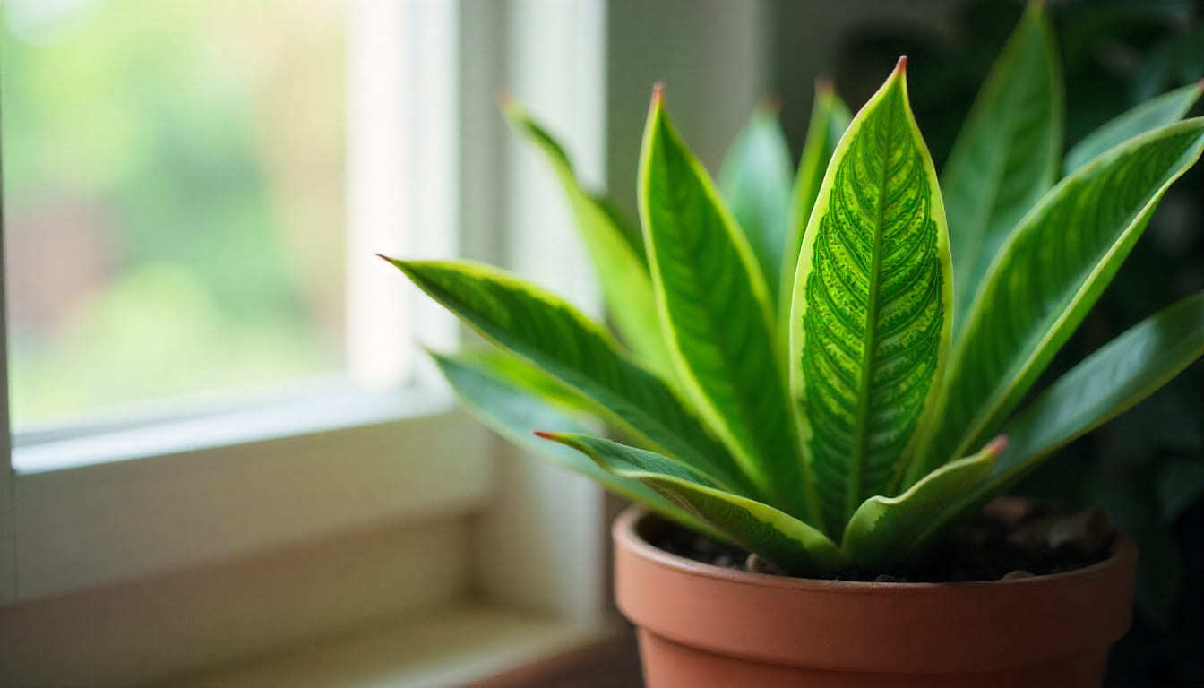 Snake Plant air-purifying indoor plant